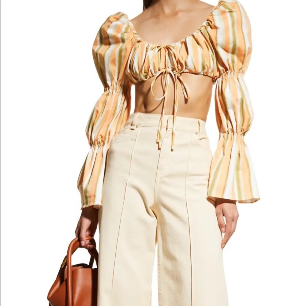 Autumn Betty Assiniboine Designer Crop Top